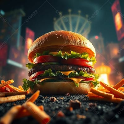 Imagem Gratis De Hamburguer Artesanal Realista Free Hamburgueria Burguer