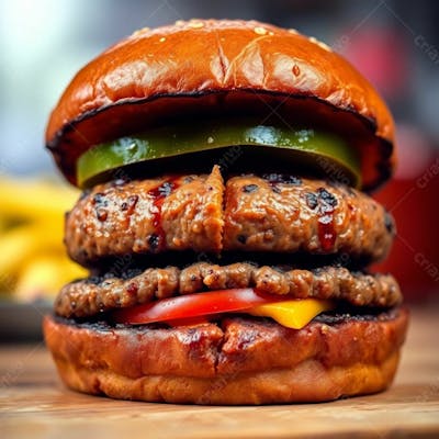 Imagem Gratis De Hamburguer Artesanal Realista Free Hamburgueria Burguer