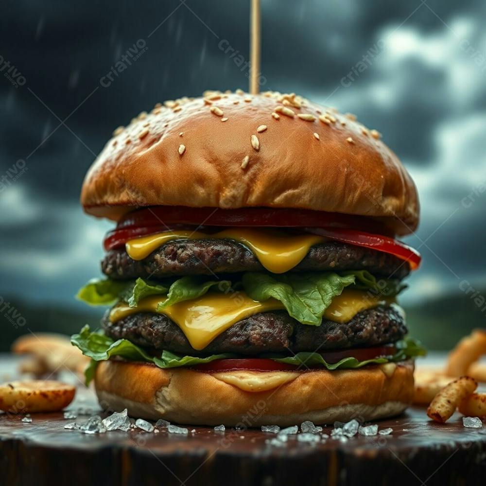 Imagem Gratis De Hamburguer Artesanal Realista Free Hamburgueria Burguer