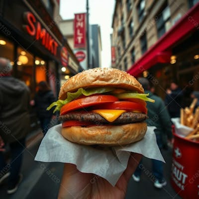 Imagem Gratis De Hamburguer Artesanal Realista Free Hamburgueria Burguer
