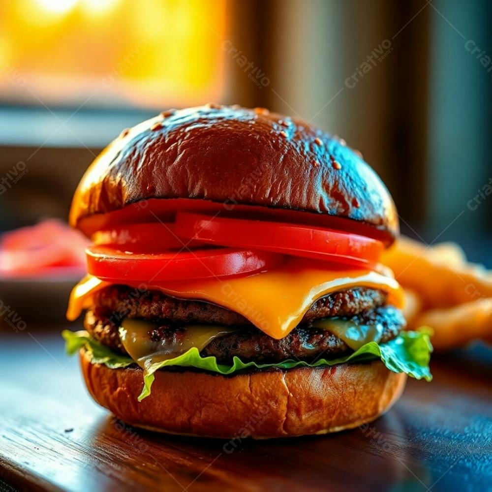 Imagem Gratis De Hamburguer Artesanal Realista Free Hamburgueria Burguer