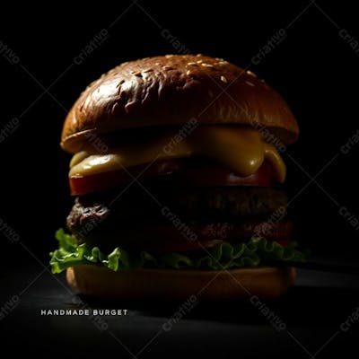 Imagem Gratis De Hamburguer Artesanal Realista Free Hamburgueria Burguer