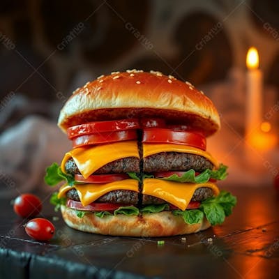 Imagem Gratis De Hamburguer Artesanal Realista Free Hamburgueria Burguer
