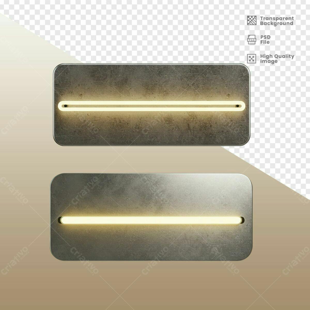 Mockup de Iluminação Neon PSD Editável
