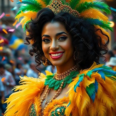Imagem Gratuita Musa Do Carnaval Gerada Por Inteligência Artificial