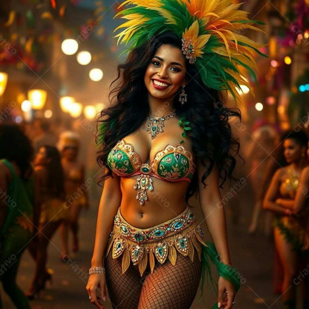Imagem Gratuita Musa Do Carnaval Gerada Por Inteligência Artificial