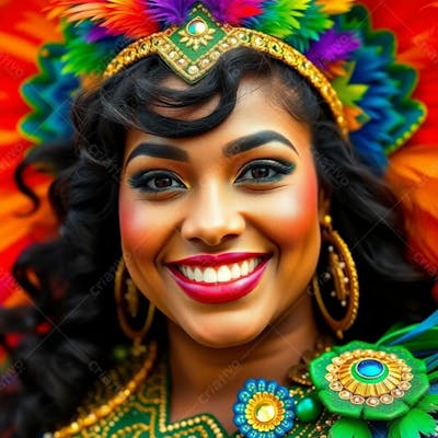 Imagem Gratuita Musa Do Carnaval Gerada Por Inteligência Artificial