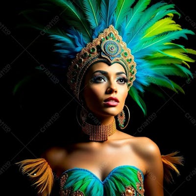 Imagem Gratuita Musa Do Carnaval Gerada Por Inteligência Artificial