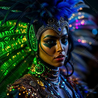 Imagem Gratuita Musa Do Carnaval Gerada Por Inteligência Artificial