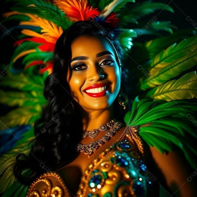 Imagem Gratuita Musa Do Carnaval Gerada Por Inteligência Artificial