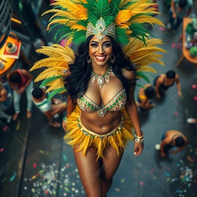 Imagem Gratuita Musa Do Carnaval Gerada Por Inteligência Artificial