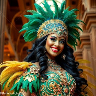 Imagem Gratuita Musa Do Carnaval Gerada Por Inteligência Artificial