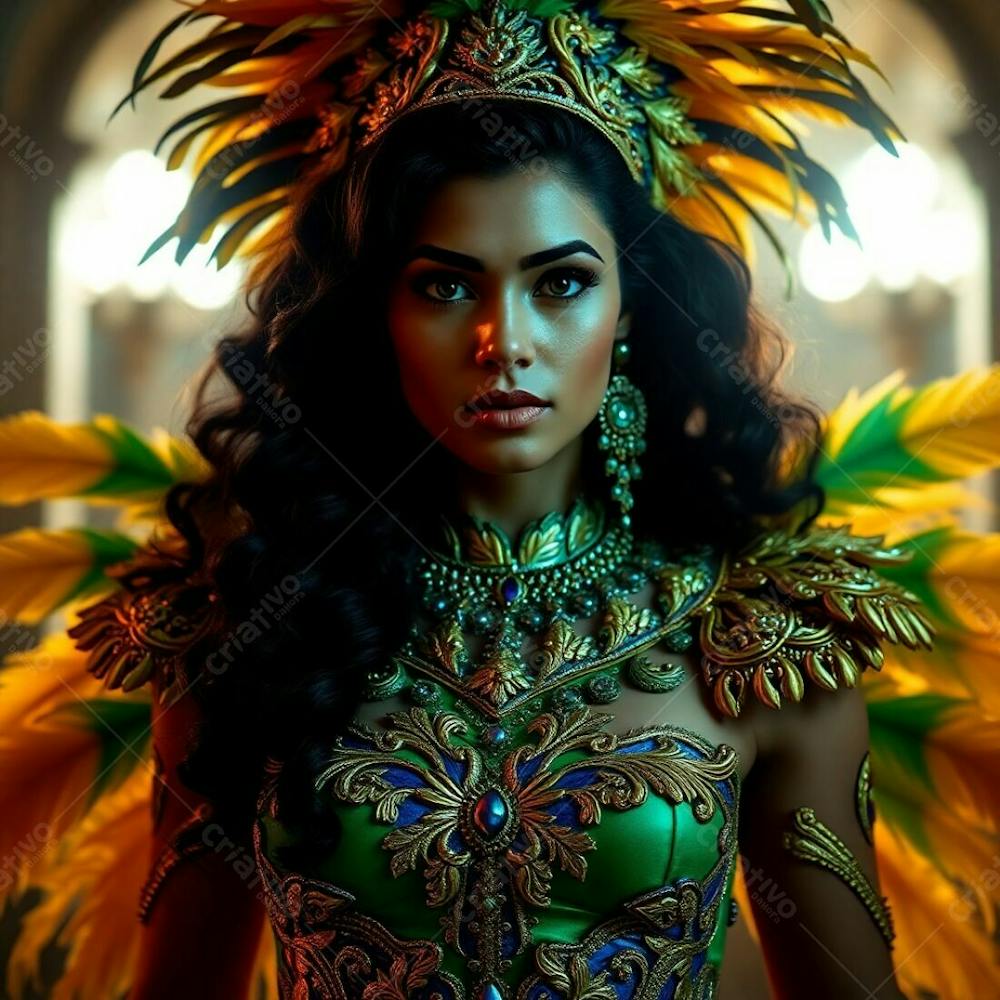 Imagem Gratuita Musa Do Carnaval Gerada Por Inteligência Artificial