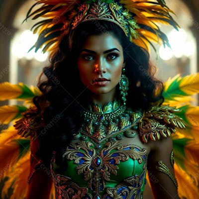 Imagem Gratuita Musa Do Carnaval Gerada Por Inteligência Artificial
