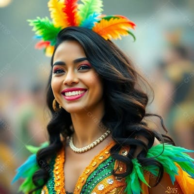 Imagem Gratuita Musa Do Carnaval Gerada Por Inteligência Artificial