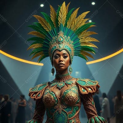 Imagem Gratuita Musa Do Carnaval Gerada Por Inteligência Artificial