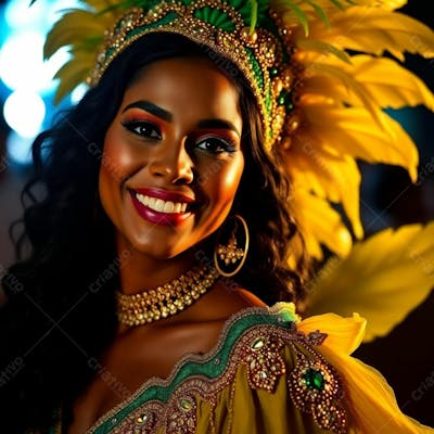 Imagem Gratuita Musa Do Carnaval Gerada Por Inteligência Artificial