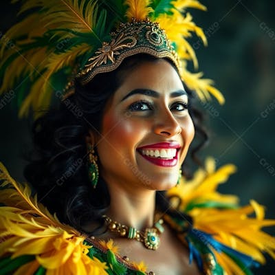 Imagem Gratuita Musa Do Carnaval Gerada Por Inteligência Artificial