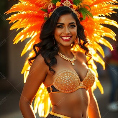 Imagem Gratuita Musa Do Carnaval Gerada Por Inteligência Artificial