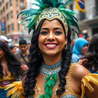 Imagem Gratuita Musa Do Carnaval Gerada Por Inteligência Artificial