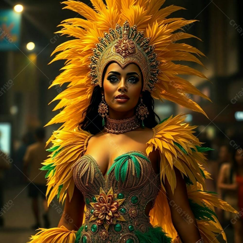 Imagem Gratuita Musa Do Carnaval Gerada Por Inteligência Artificial