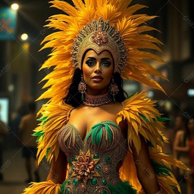 Imagem Gratuita Musa Do Carnaval Gerada Por Inteligência Artificial