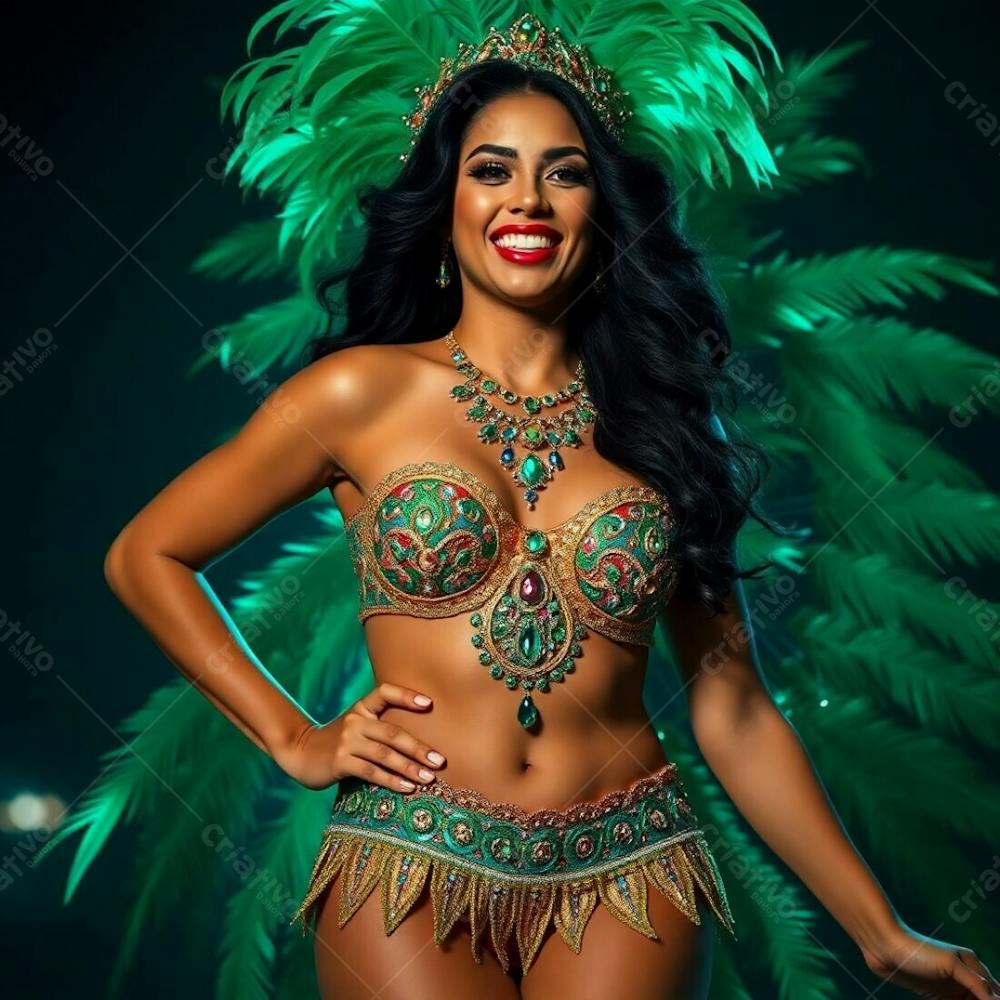 Imagem Gratuita Musa Do Carnaval Gerada Por Inteligência Artificial