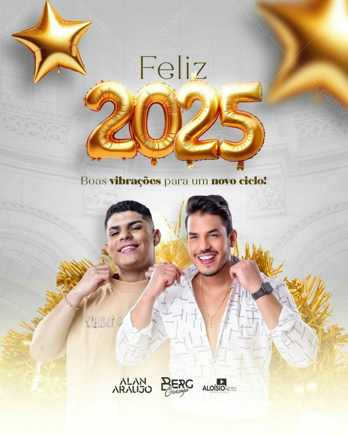 Flyer Ano Novo 2025 PSD Editável