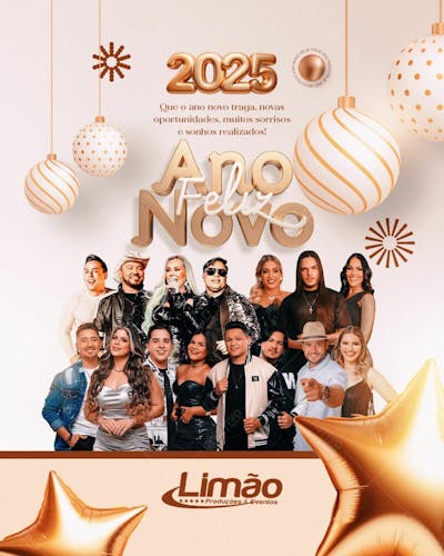 Feliz Ano Novo 2025 - Artistas