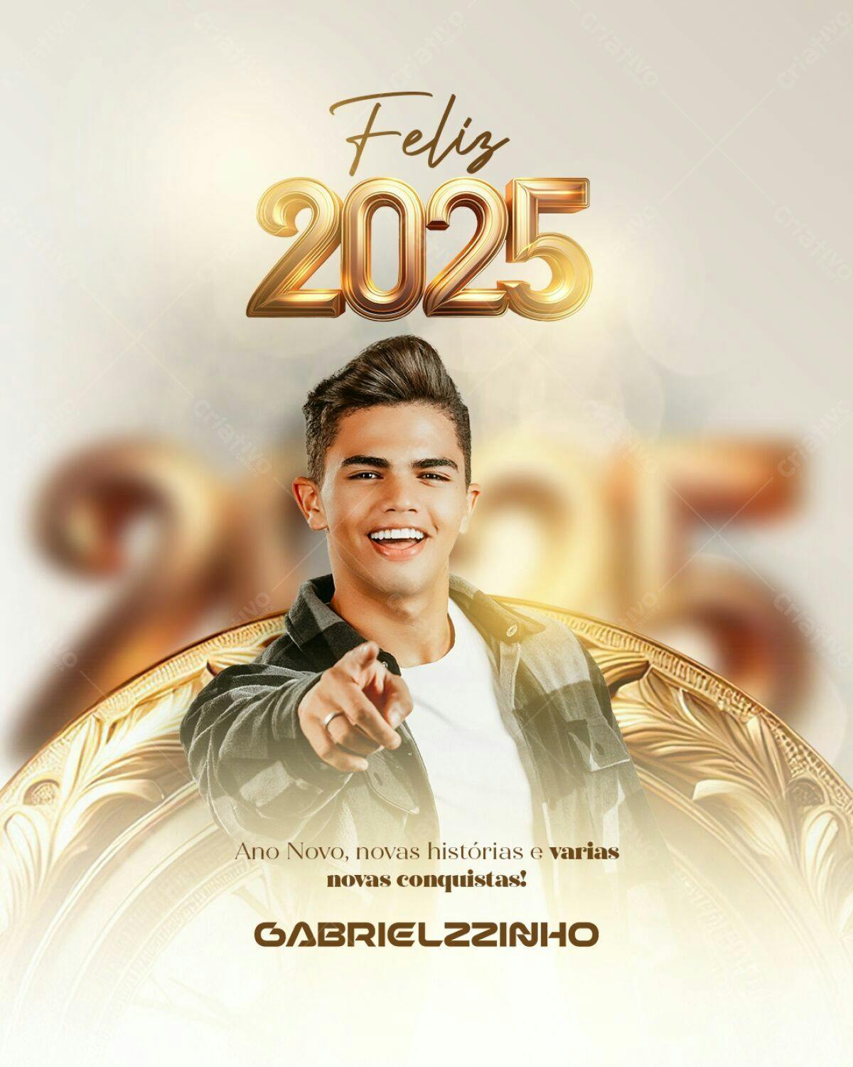 Flyer Ano Novo 2025 PSD Editável