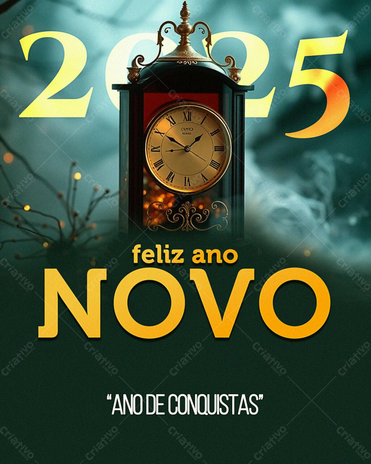 Flyer Ano Novo 2025 PSD Editável