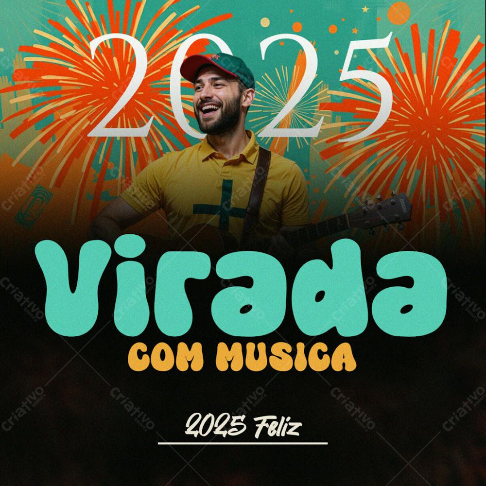 Feliz Ano Novo Virada Com Musica Feliz 2025