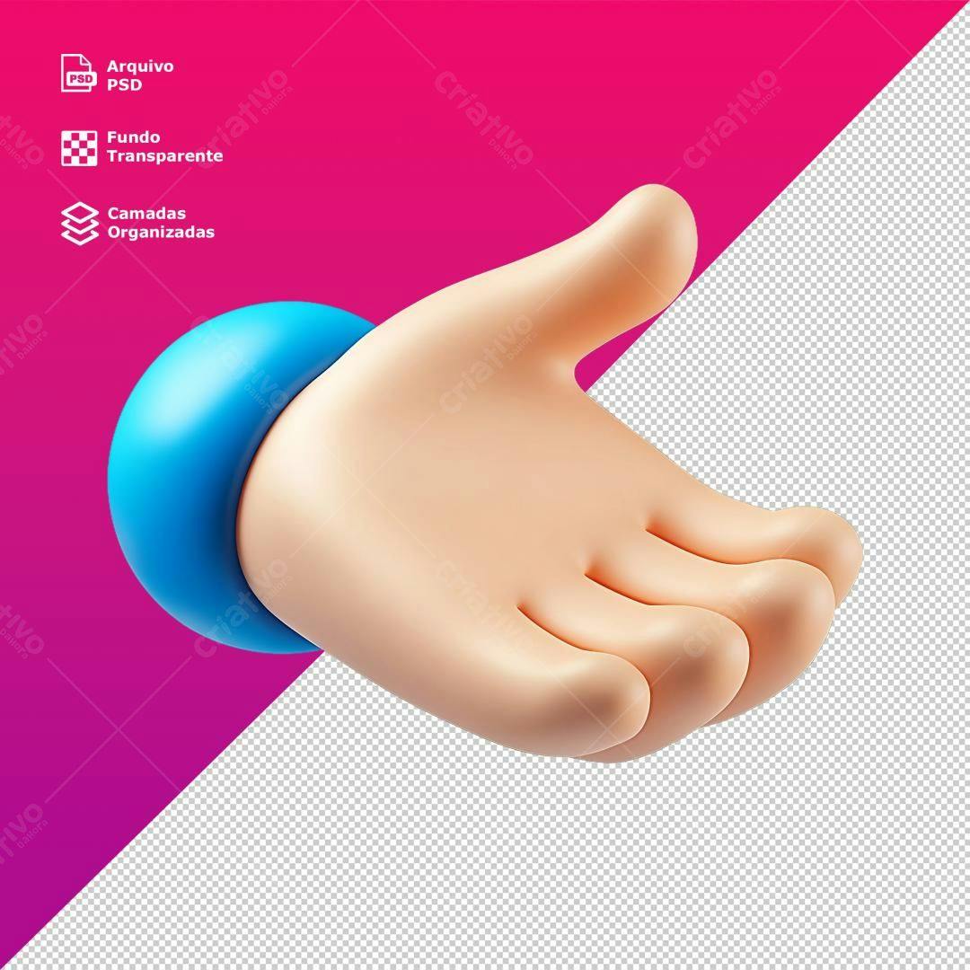 Icone mão oferecendo PNG com fundo transparente