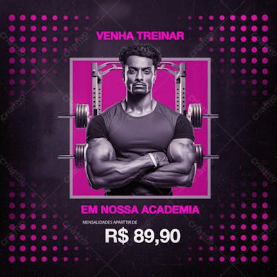10 Arte Para Academias Venha Treinar