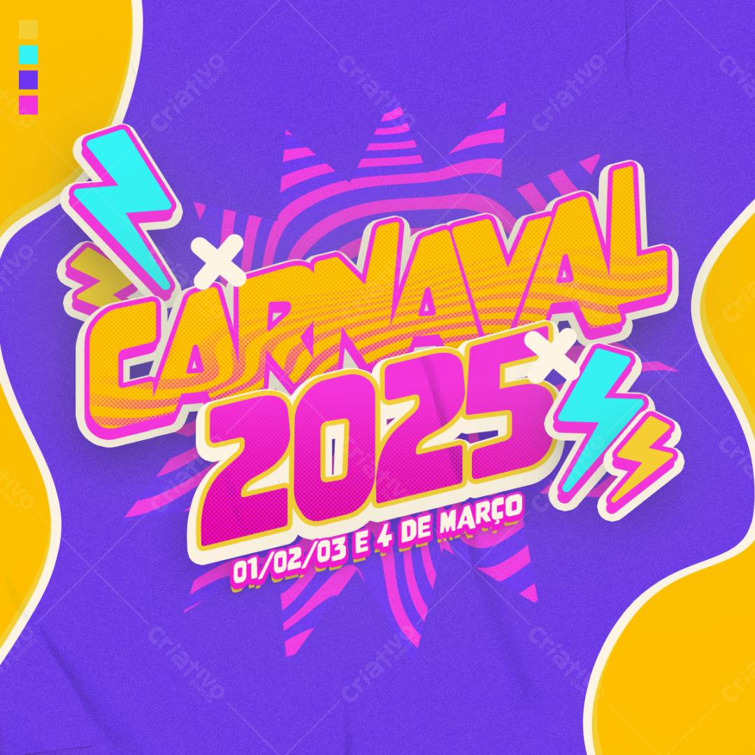 Flyer Carnaval 2025 PSD Editável