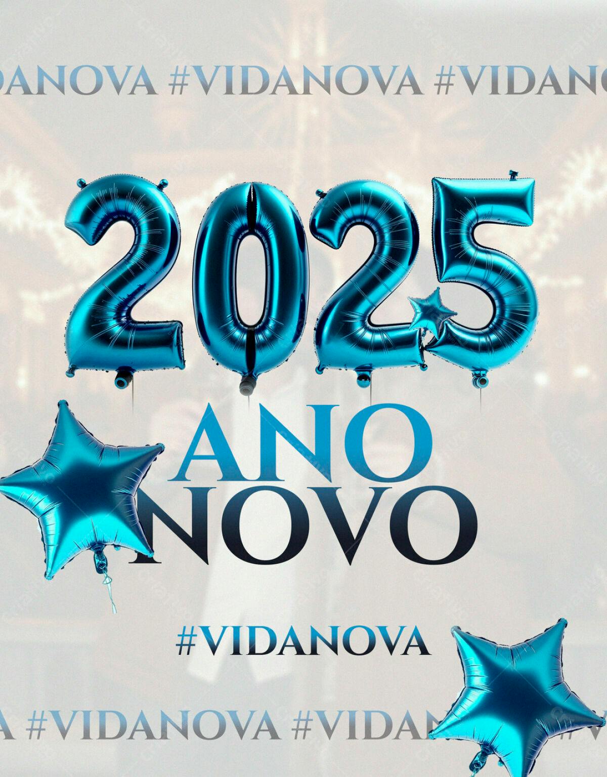 Flyer Ano Novo 2025 PSD Editável