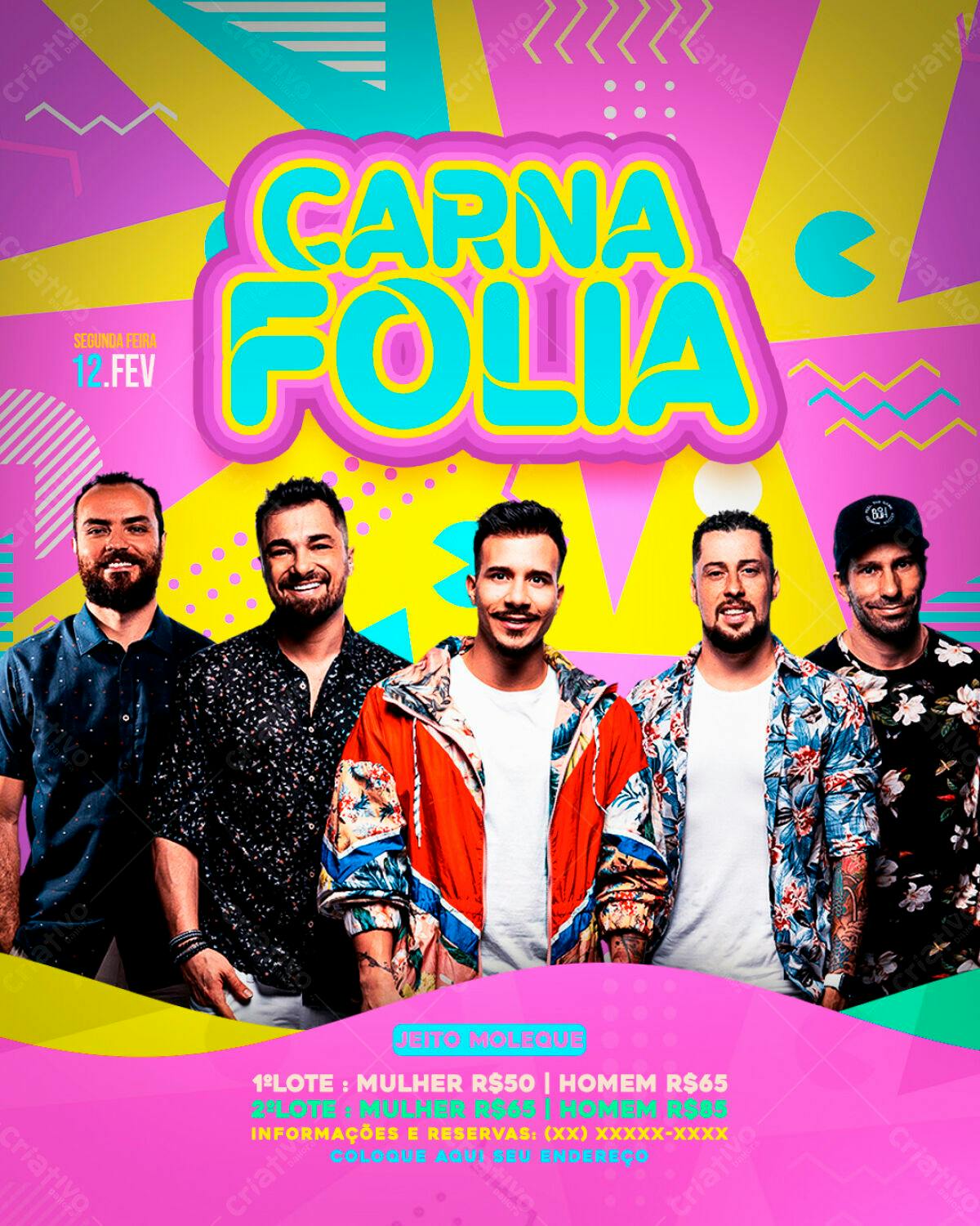 Flyer Carnaval PSD Editável