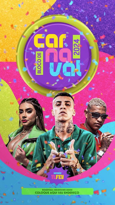 25 Bloco De Carnaval 2024 Story
