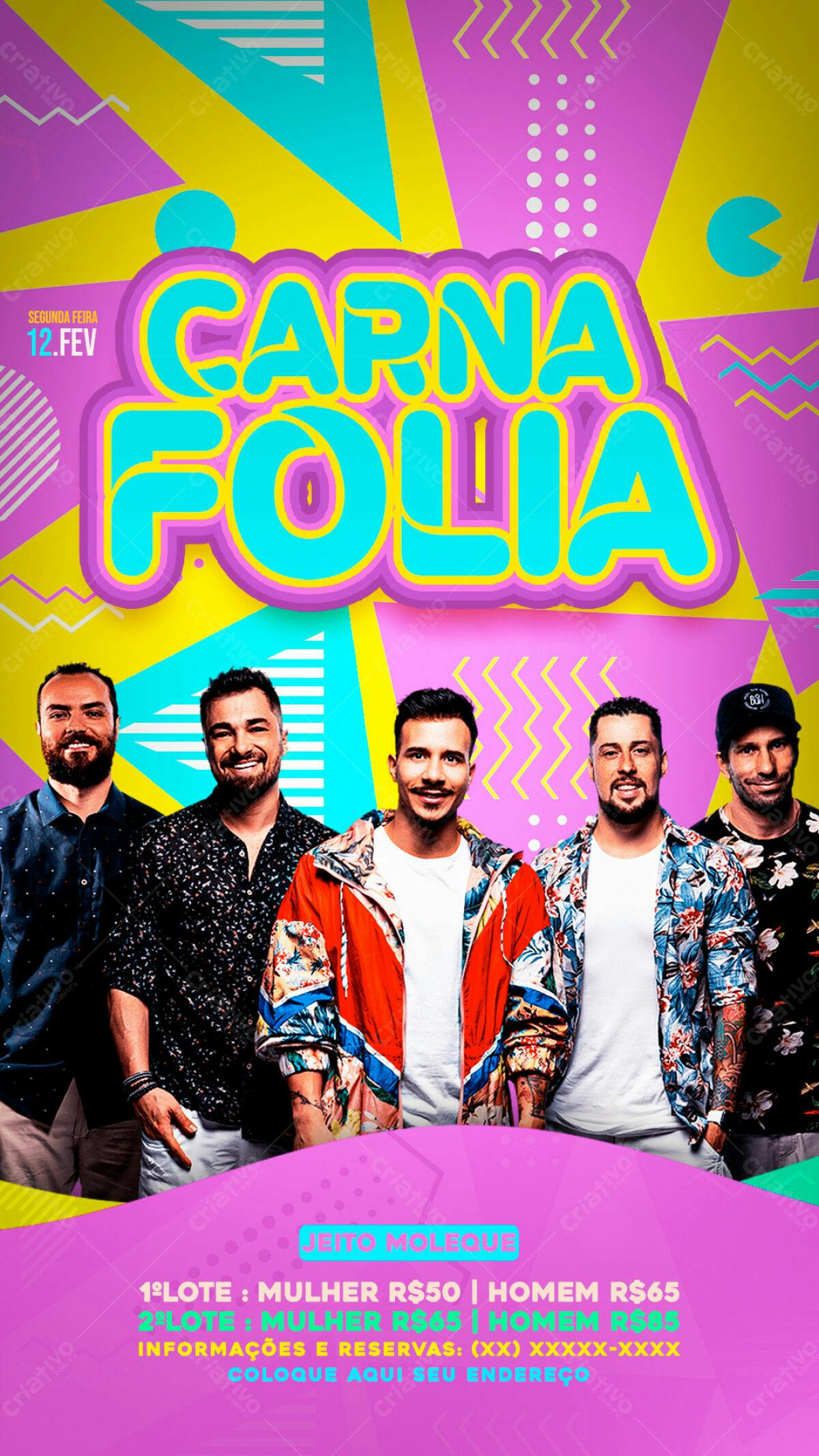 Flyer Carnaval PSD Editável