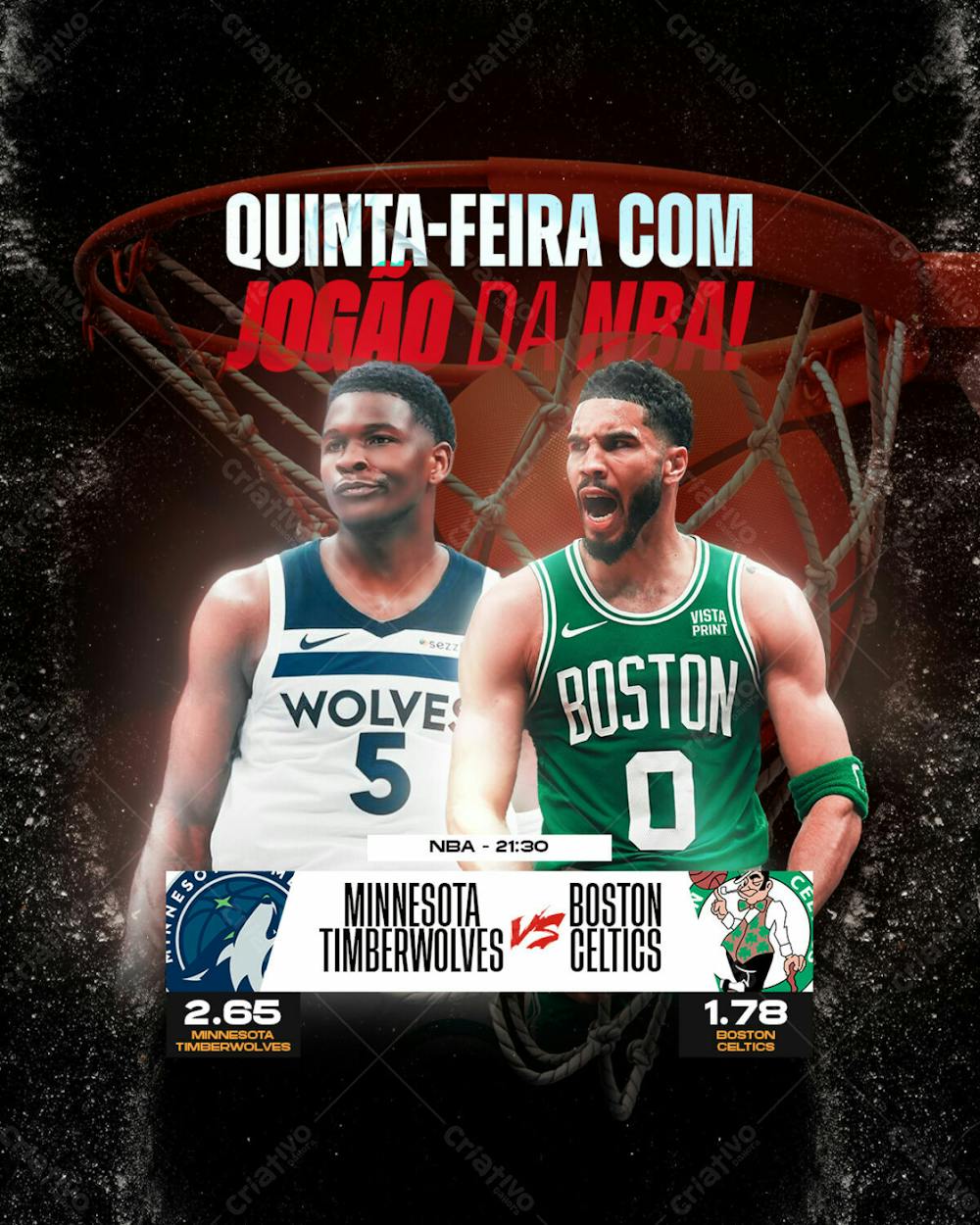 Jogo do Dia - Minnesota Timberwolves X Boston Celtics