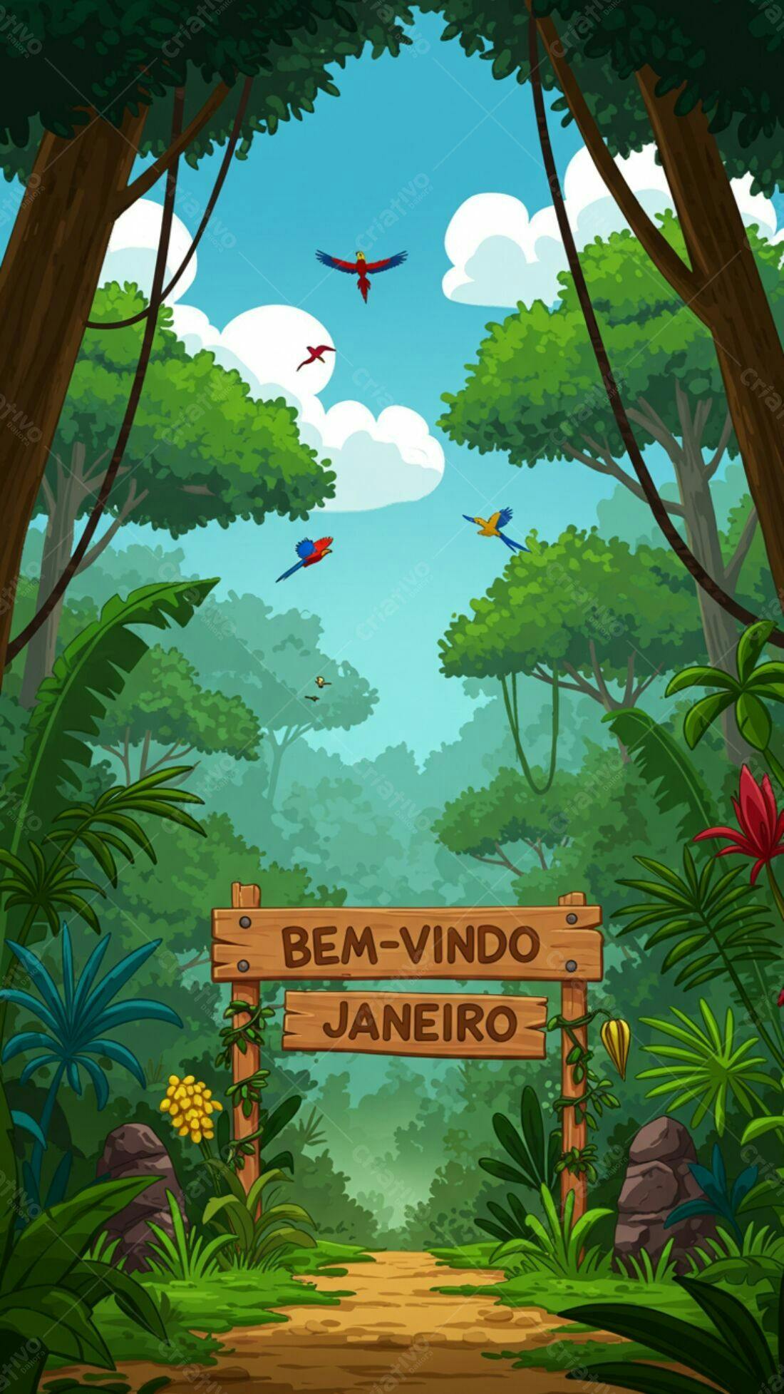 Trilha na Floresta Amazônica Janeiro
