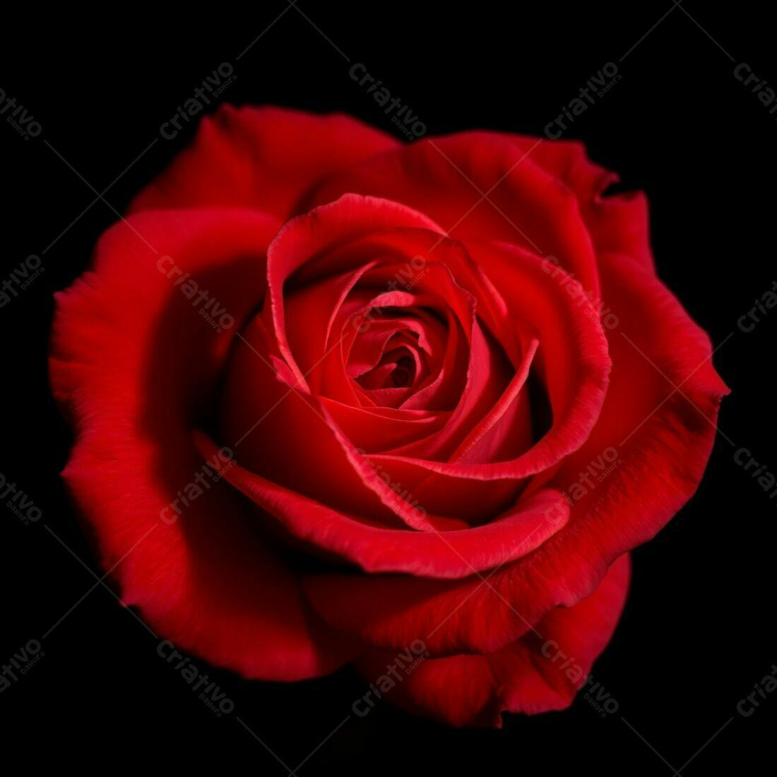 Rosa vermelha em fundo preto