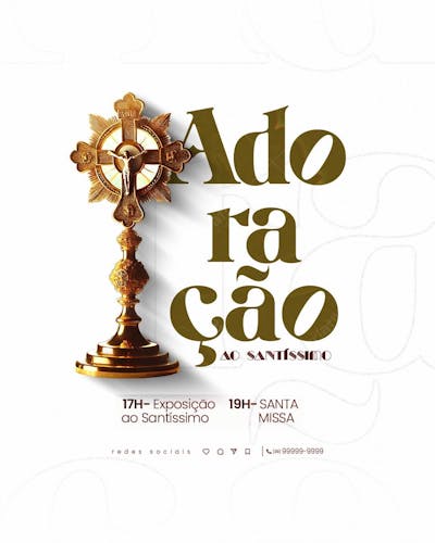 Adoraçao Ao Santíssimo Post Para Mídia Católica