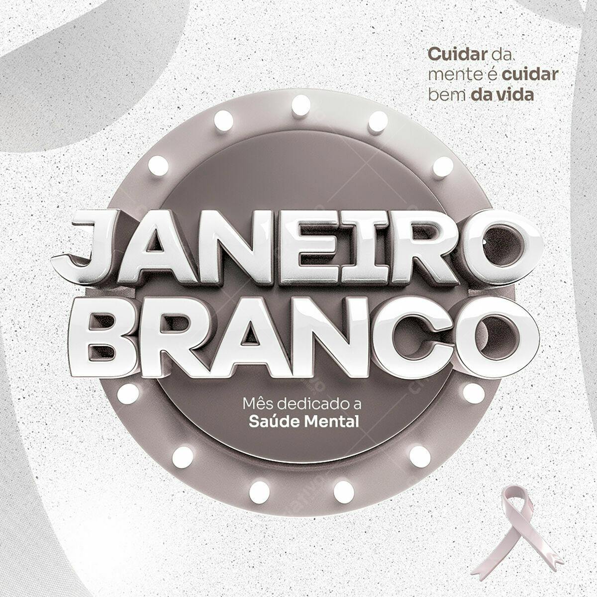 Post para Janeiro Branco PSD Editável