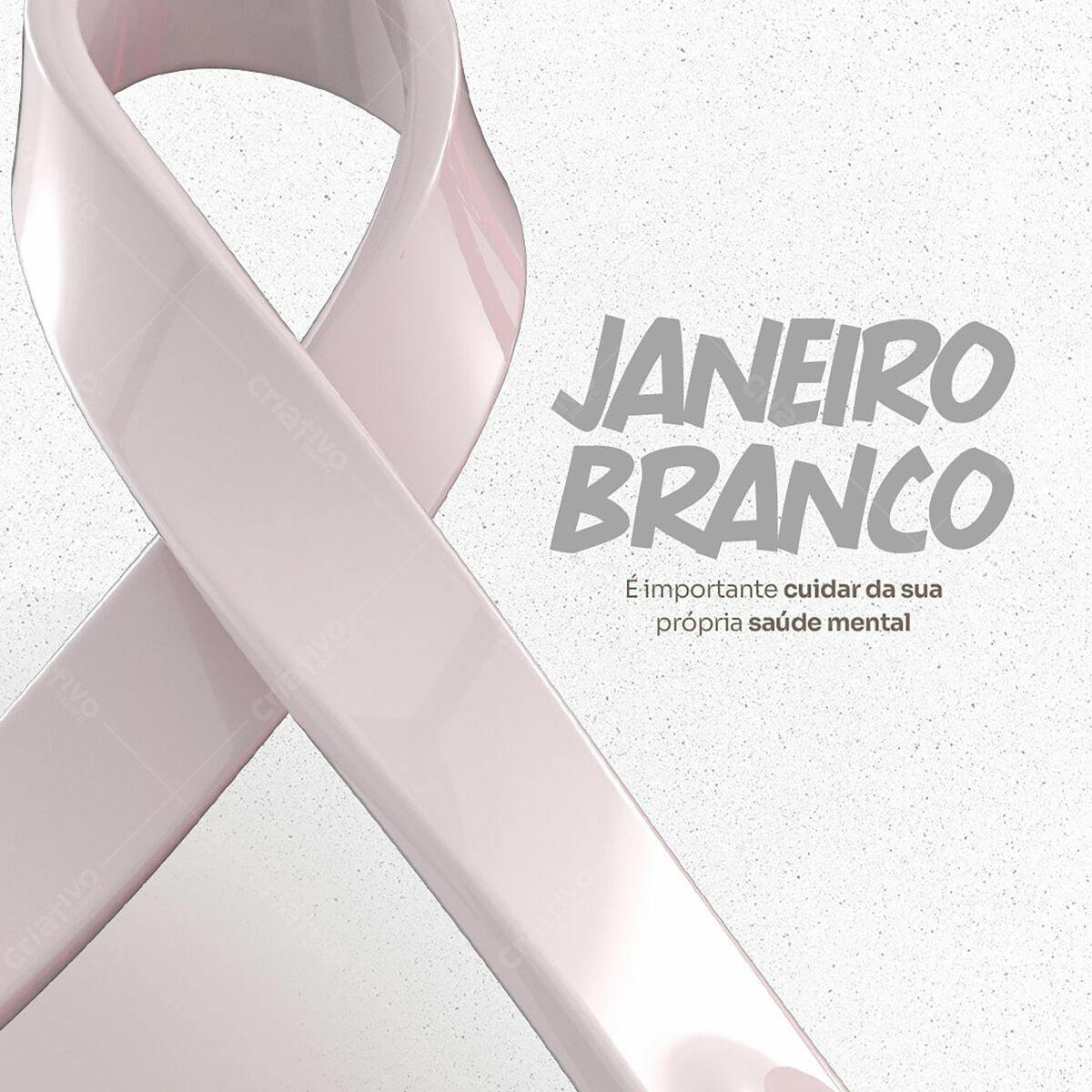 Flyer Janeiro Branco PSD Editável