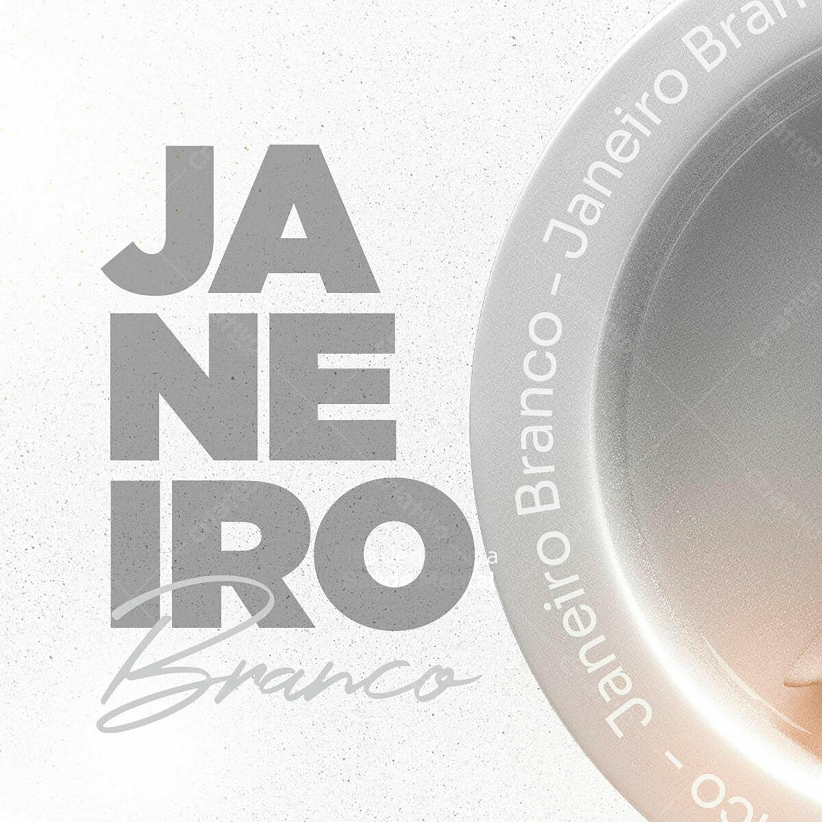 Flyer Janeiro Branco PSD Editável