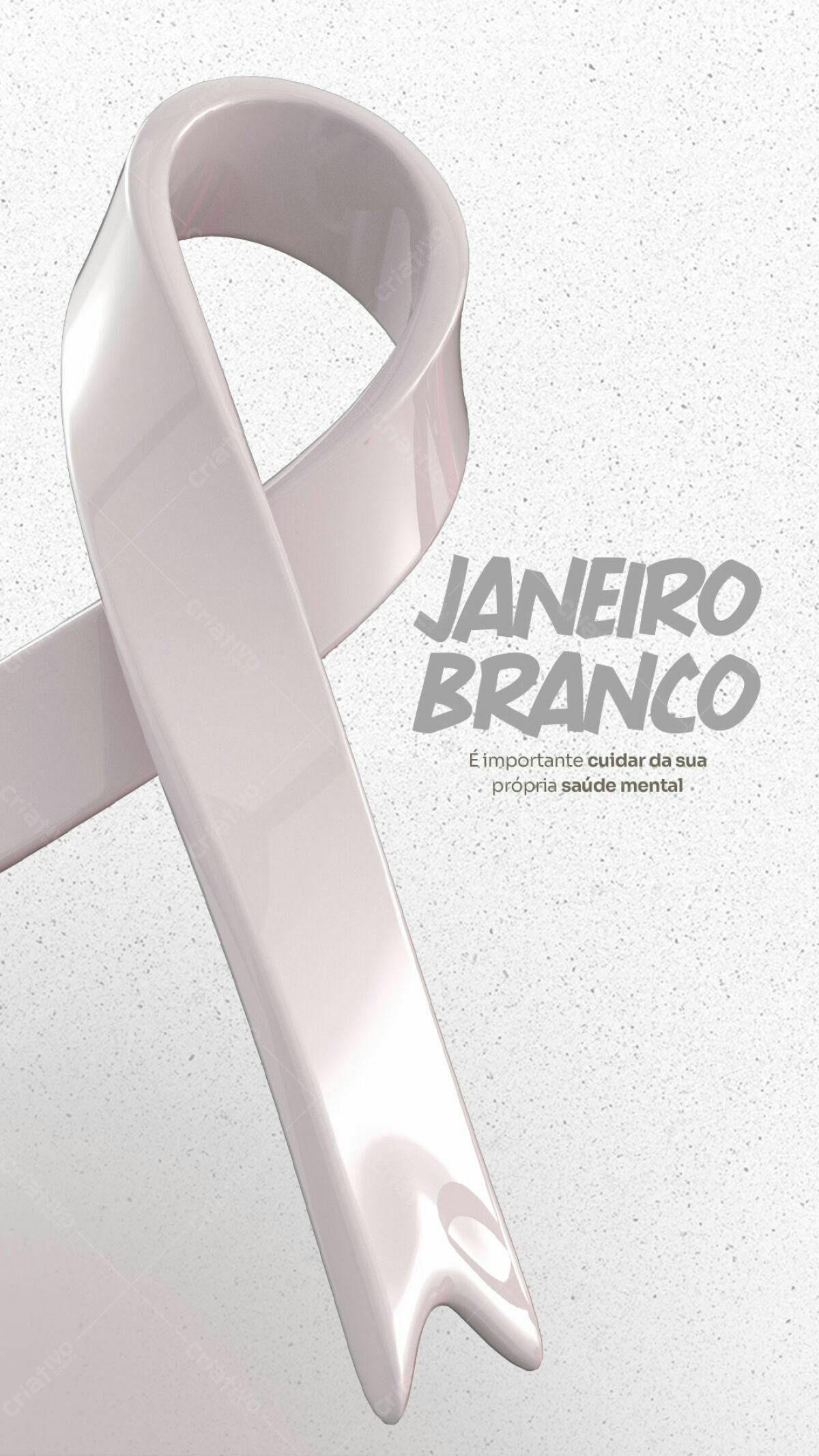 Flyer Janeiro Branco PSD Editável