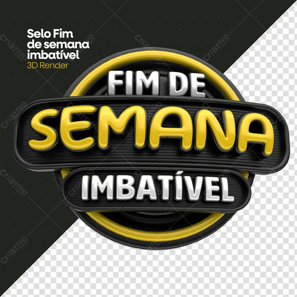 Fim De Semana Imbativel Preto Amarelo Branco