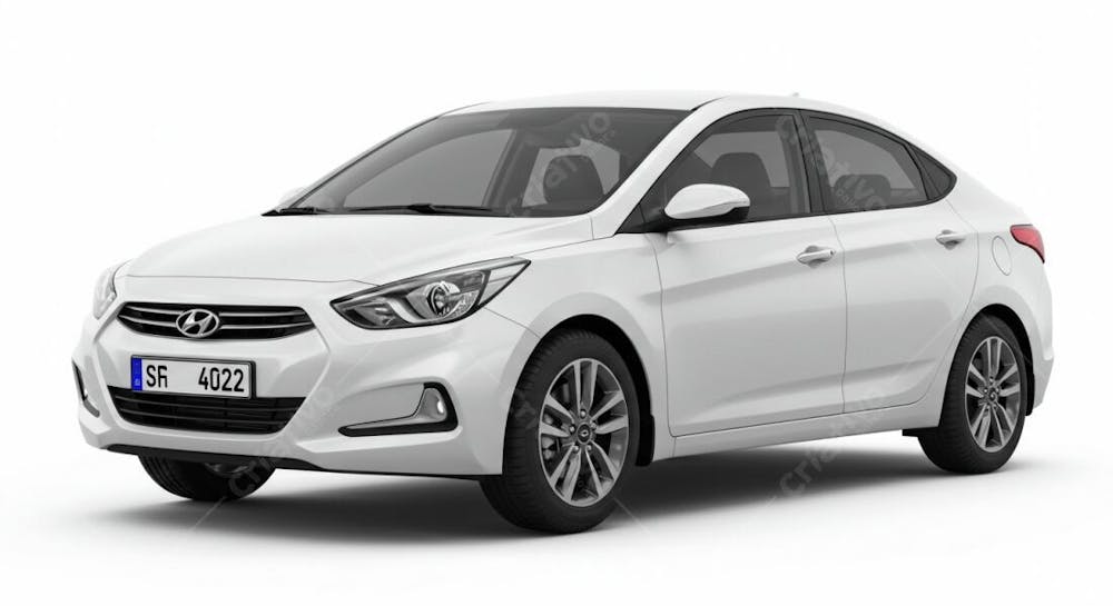 Carro Hyundai Branco Para Composição