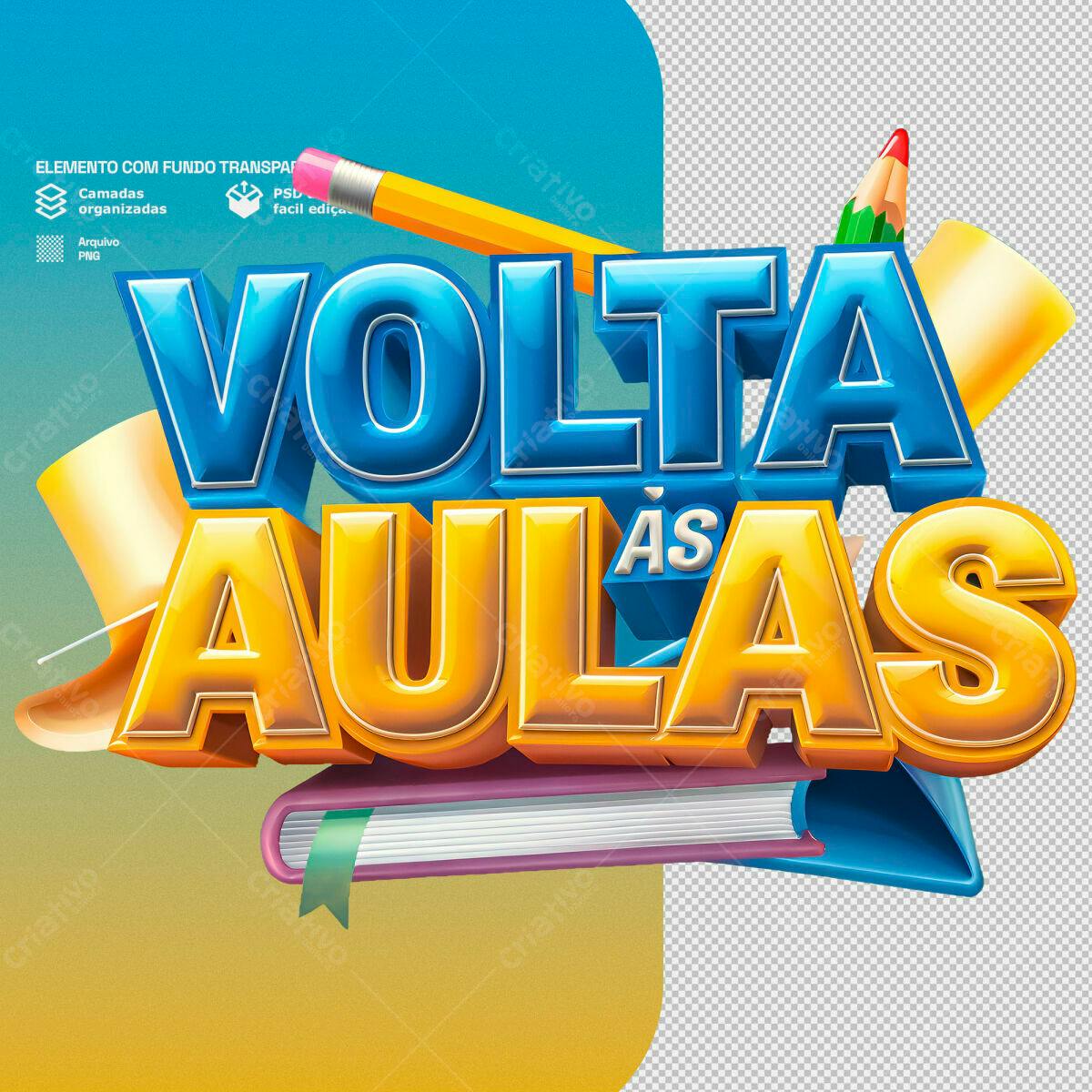 Flyer Volta às Aulas PSD Editável